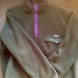 Men's L Green Patagonia Snap T pullover
